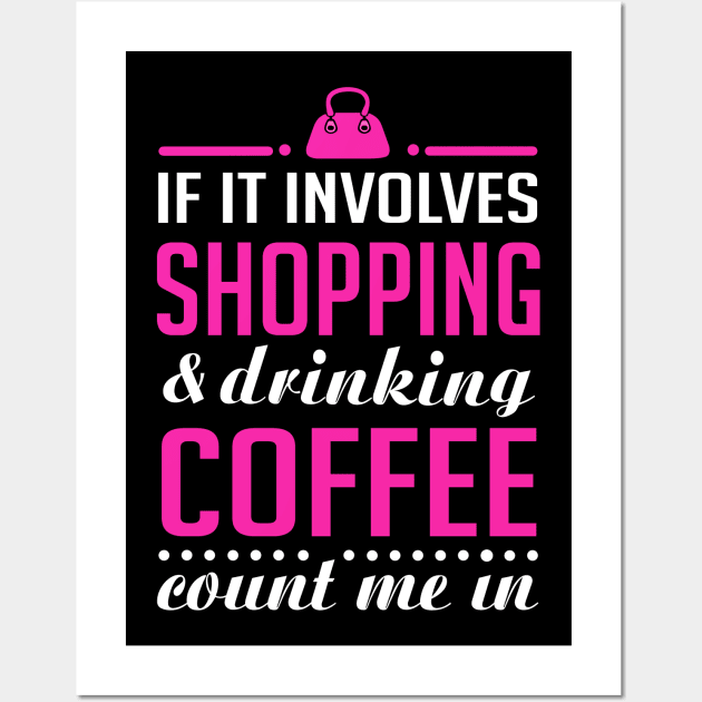 Shopping and Coffee Wall Art by KsuAnn